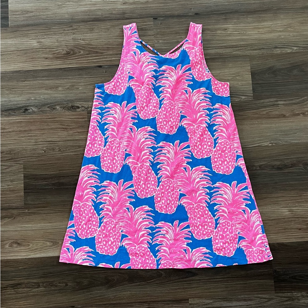 Lilly Pulitzer Women’s Kristen Dress. Blanca Pineapple. Women’s size XL.